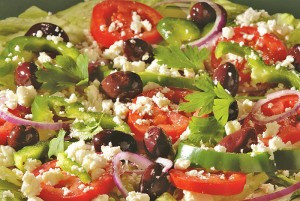 Pizza Mambo has healthy salad options.